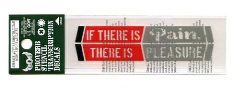 ことわざステンシル文字ステッカー　 苦あれば楽あり【アルファベット 英語 ミリタリーフォント】