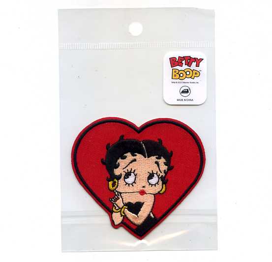 Character - BETTY BOOP ワッペン ハート BETTY【刺繍ワッペン イラスト キャラクター】