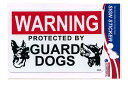 WARNINGステッカー(GUARD DOGS)【サイン セキュリティ】|詳細画像