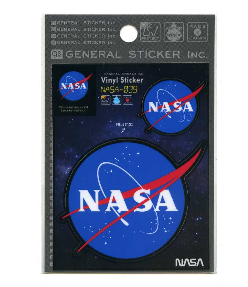NASAステッカーシリーズ (039)【USA イラスト アメリカン雑貨】