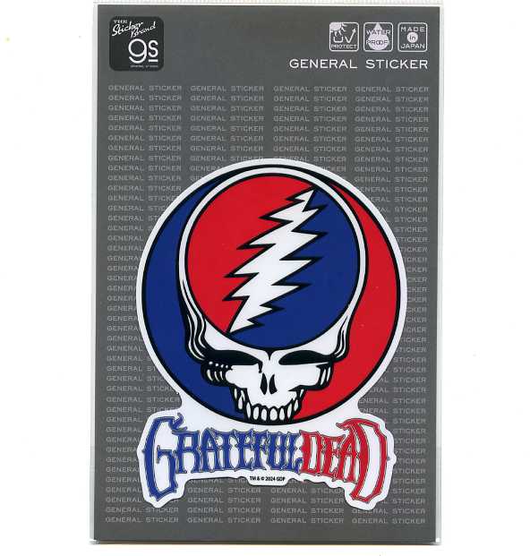 樂天商城 - GRATEFUL DEAD(グレイトフルデッド) ステッカー ビックサイズ　ロゴ 【ミュージック イラスト】