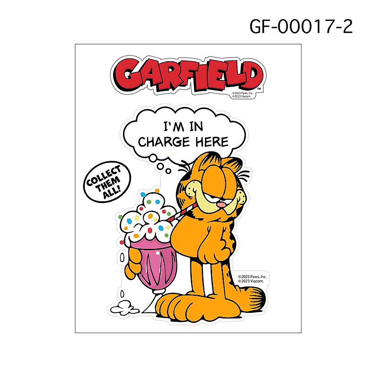 GARFIELD（ガーフィールド）ステッカー （No2）【キャラクター シール】