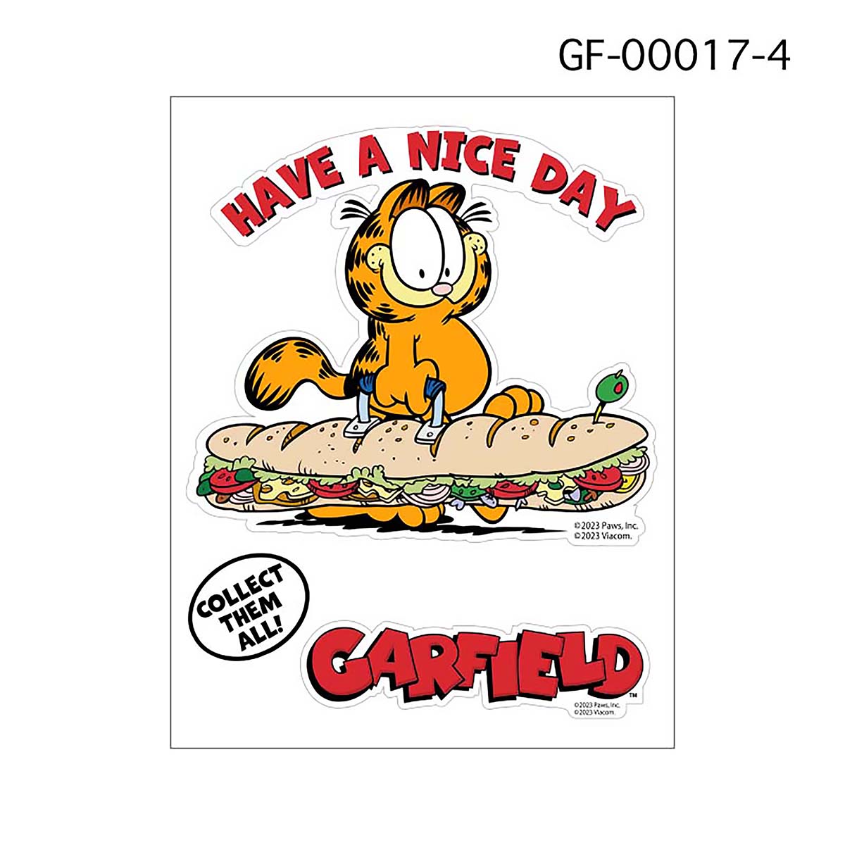 乐天商城 - GARFIELD（ガーフィールド）ステッカー （No4）【キャラクター シール】