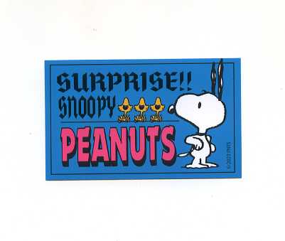 乐天商城 - PEANUTS（スヌーピー）ステッカー サプライズ【キャラクター シール】