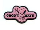 PEANUTS(ピーナッツ)スヌーピーステッカー good wave 【キャラクター シール】
