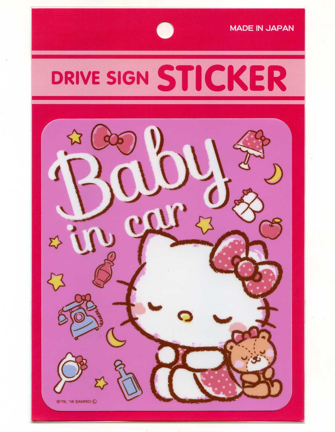 樂天商城 - ハローキティ Baby in carステッカー【 キャラクター イラスト 交通安全】