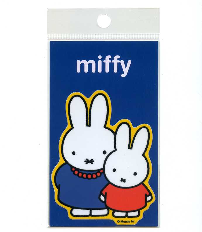 乐天商城 - miffy(ミッフィー) ステッカー　ミッフィー&おかあさん 【キャラクター シール】