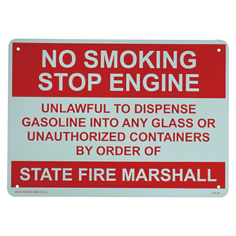 NO SMOKING STOP ENGINE プラスチックサインボード【アメリカン雑貨 ガレージ 店舗】