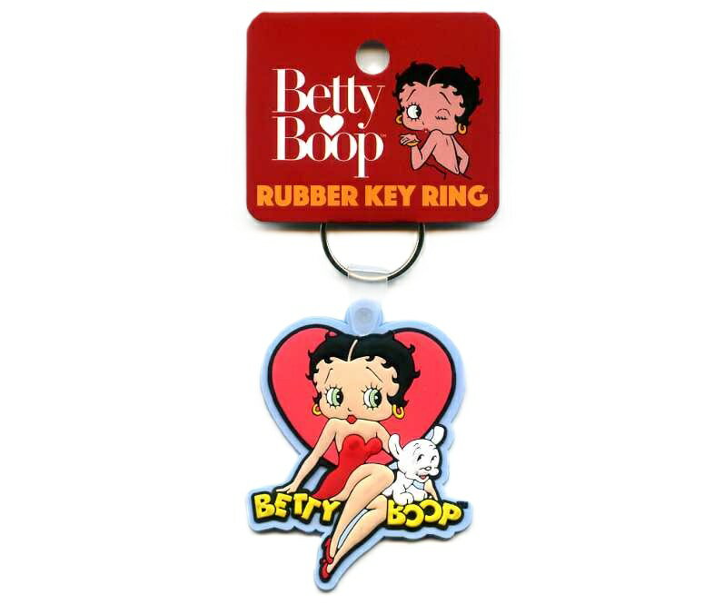 乐天商城 - ラバーキーリング Betty Boop(ベティ・ブープ)【キャラクター キーホルダー】