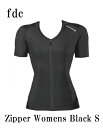 【送料無料】 Posture Shirt 2.0 Zipper Womens Black サイズ：S 【オンサイドワールド】【ALIGNMED】【ポスチャーシャツ ジッパー ウィメンズ(レディース) 黒 サイズ：S 】【姿勢コントロールシャツ】【スポーツインナー】