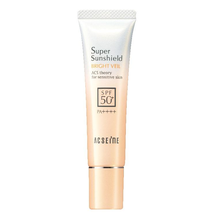 乐天商城 - 【メール便送料込み】アクセーヌ スーパーサンシールド ブライトヴェール　02＜クリームベージュ＞ SPF50+ PA++++