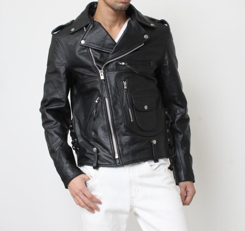 革ジャン レザージャケット メンズ 本革 襟ボア付 大きいサイズ XS S M L LL 3L 4L 5L 6L ブラック サイドレース Dポケ ダブルライダース 黒 ギフト バレンタイン プレゼント 父の日 フリーダム PB-2508格安通販　バレンタイン　人気　ランキング