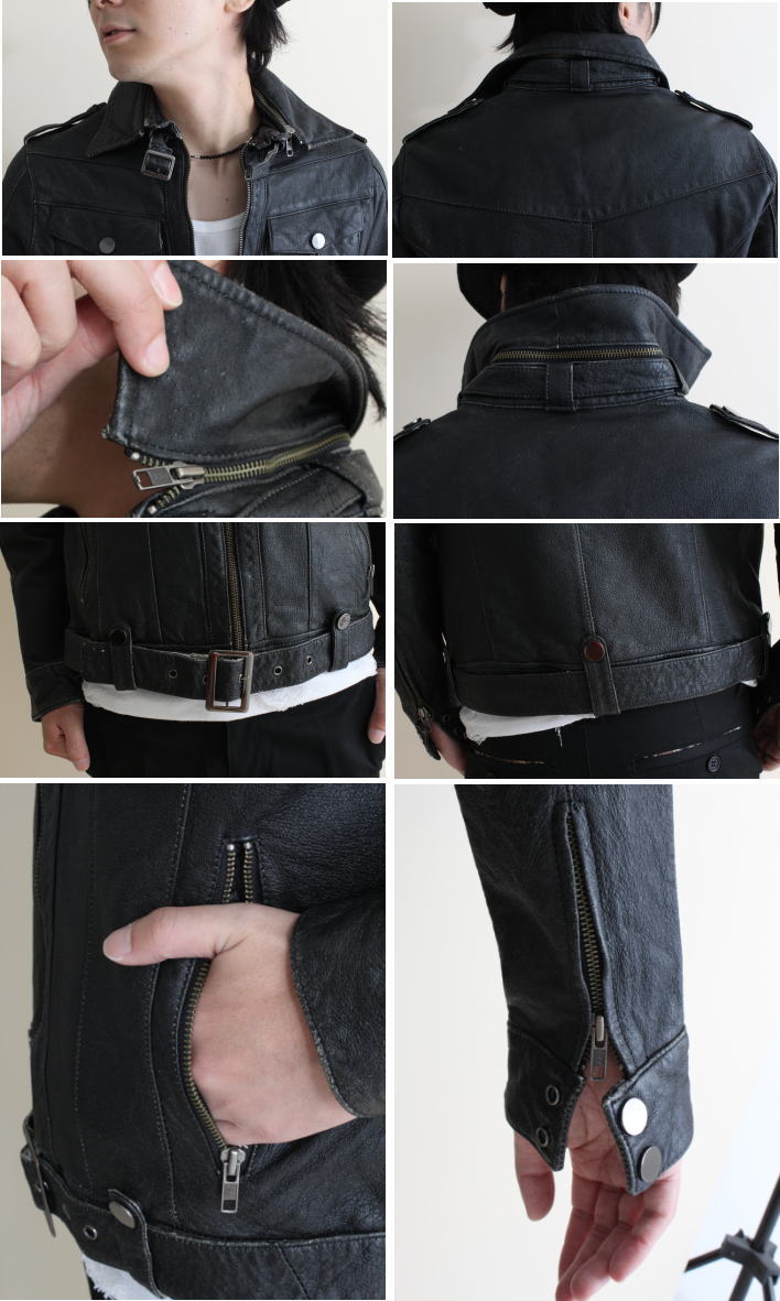 革ジャン メンズ 本革 ライダース レザージャ...の紹介画像2