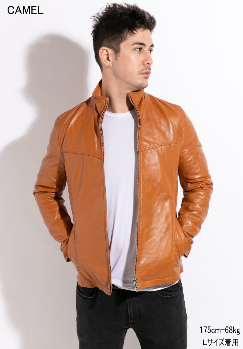 楽天市場】ラム レザージャケット（カラーオレンジ・種類（コート