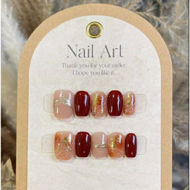 秋冬ネイル ネイルチップ　貼るネイル 付け爪 つけ爪 ウエディング 結婚式 披露宴 成人式 つけ爪 女子 レーディス 人気 おしゃれ カワイイ セルフネイル トレンドデザイン