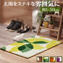 【5の付く日/最大1000円オフクーポン】玄関マット 室内 洗える 玄関マット 〔フォーリア〕 80x50cm 屋内 長方形 柄 おしゃれ エントランスマット マット ラグマット ウォッシャブル 滑り止め スミノエ 日本製【mb】