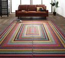 自然素材ラグ 純国産ラインデザインい草ラグ 裏地なし 191×250cm【ts】