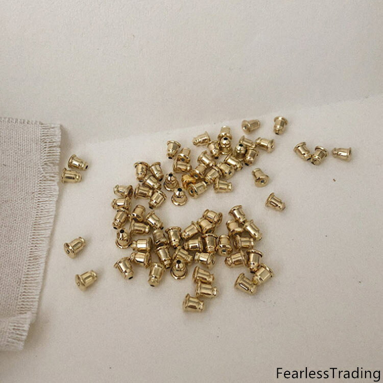 FearlessTrading楽天市場店のピアスキャッチ 10個セット 両耳用 留め具 ピアスロック キャッチ ピアス用 落ちない 取れにくい ゴルード シルバー｜アングル3