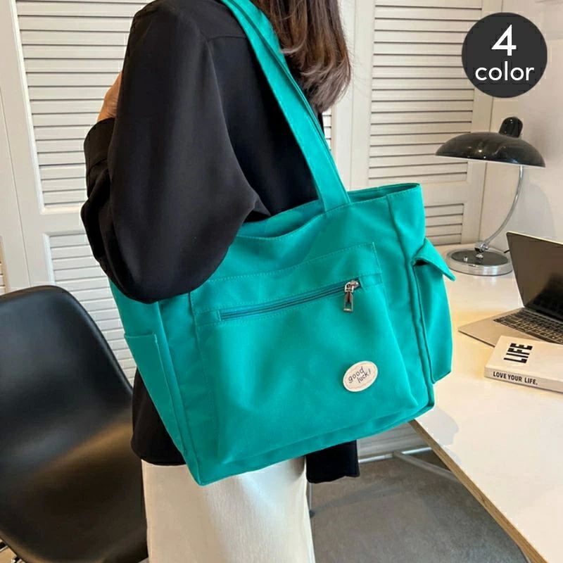 トートバッグ ショルダーバッグ キャンバス地 肩掛け レディース 帆布 通勤 通学 お出かけ お買い物 シンプル 単色 無地 おしゃれ かわいい カジュアル デイリー 普段使い 女性用 婦人用