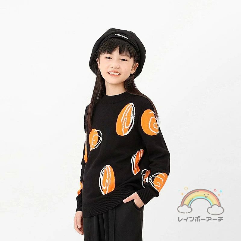 セーター パーカー カットソー 子供服 ジュニア キッズ トップス 無地 暖かい 女の...