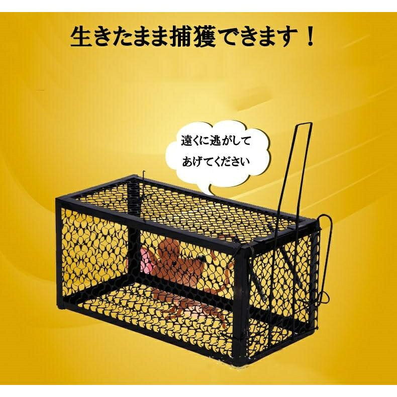 ねずみ捕獲カゴ 超小型ネズミ捕り箱罠 ねずみ取り小箱 自動ロック ねずみ捕り箱わ...