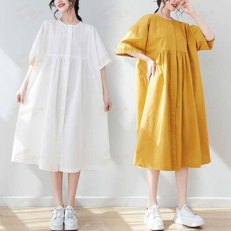 シャツワンピース 夏 春 秋 レディース ロング丈 ワンピース ロングシャツ ワンピース 半袖 ゆったり カジュアル シンブル 薄手 おしゃれ UV対策 UVカット 紫外線対策 冷房対策 前開き 体型カバー 着痩せ トレンド 大人 母の日 お洒落 送料無料