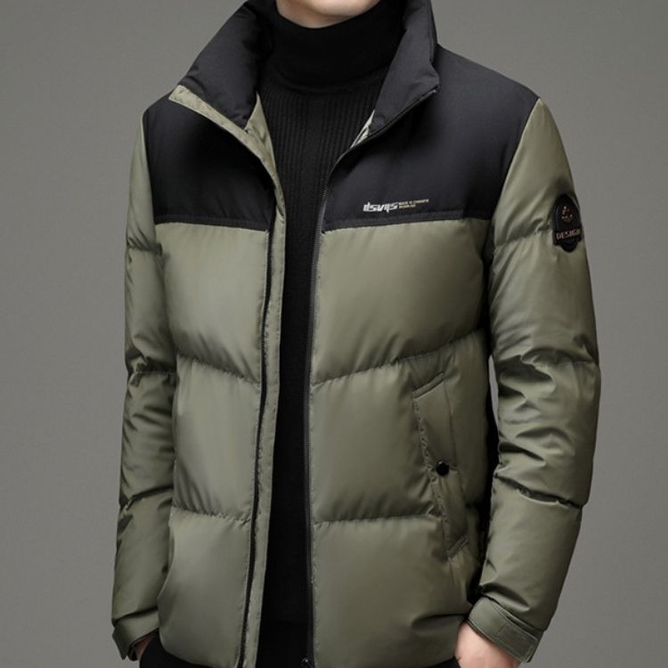 ダウンジャケット メンズ ダウン ボリューム ジャケット アウター 冬 冬服 ブラック 防寒 S M ...