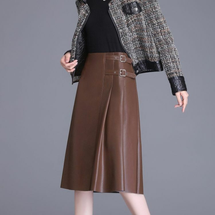 本皮 牛皮スカート レディス 9号 購入価格4.7万円