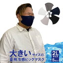 大きなマスク マスク 大きめ 大きいサイズの夏用冷感マスク2