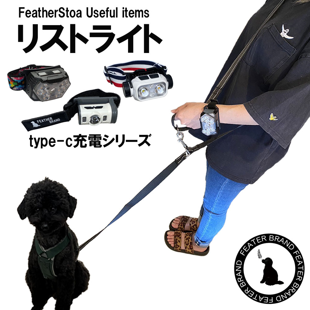 犬用品 ライト 夜散歩 犬散歩ライト ペットグッズ リストライト LED腕ライト 充電式Type-C 懐中電灯 ウォーキング ライト 高光度 軽量コンパクトライト 専用ケース付き 防災グッズ キャンプ用品 災害グッズ