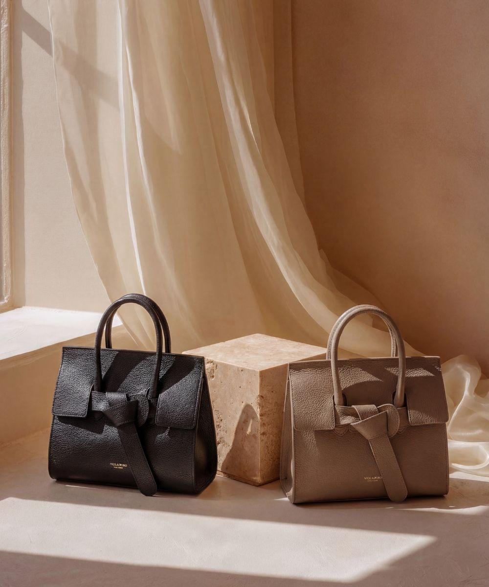 【ポイント2倍】【2026年春夏新作】ヴィオラドーロ VIOLAd'ORO トートバッグ ハンドバッグ バッグ レザー 本革 型押し スクエア 大人 上品 きれ...