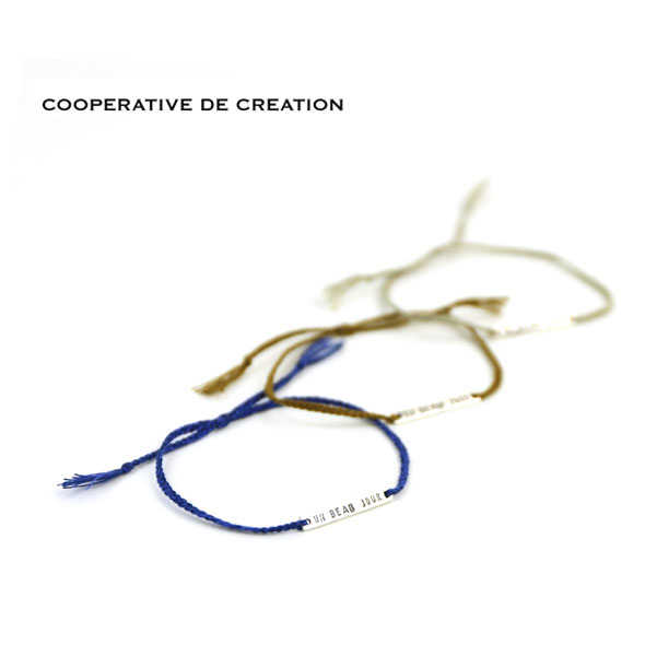 コーペラティブ ドゥ クレアシオン COOPERATIVE DE CREATION シルバー刻印プレート メッセージ ブレスレット “UN BEAU JOUR” outlet ・UNBE-SV-3521502(メール便可能商品)(メンズ)(レディース)(1F-W)(アクセサリー)