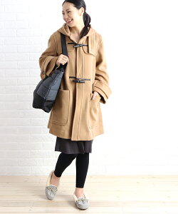 upper hights(アッパーハイツ)ラムウール カシミヤ混 Aライン ダッフルコート THE COAT 04・184C504-2941802【レディース】