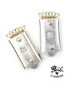 【クーポン対象外】イルビゾンテ キーケース キーホルダー 正規品 IL BISONTE メタリックレザー リング付き おしゃれ 売れ筋アイテム プラチナ シルバ...