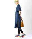 【10/30~11/1はポイント10倍】ファクトリー FACTORY カットソーワンピース ワンピース Tシャツ チュニック 半袖 体型カバー 無地 ロング丈 長め・T-33-19SS-2711901(レディース)