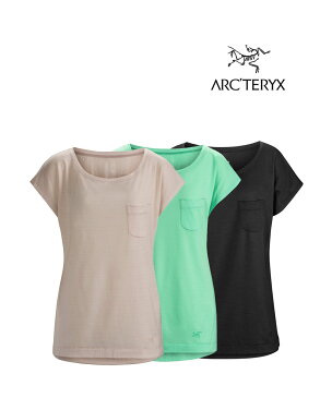 ARC'TERYX(アークテリクス)ウール混 スクープネック キャップスリーブ Tシャツ カットソー A2B SCOOP NECK WOMEN'S・A2B-SCOOP-4211901(メール便可能商品)[M便 5/5](レディース)(■■)