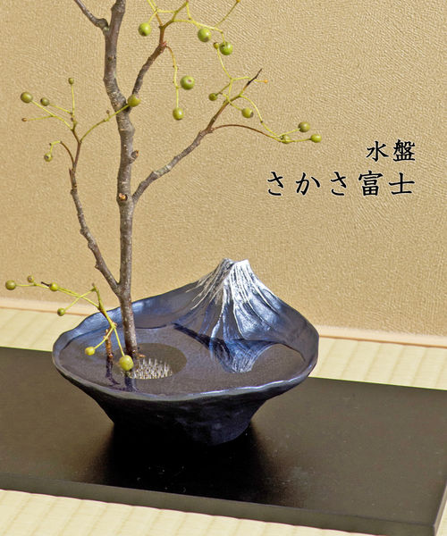 (ITK)(1F-W)(ナフト naft) 銀雅堂 花器 水盤 さかさ富士 雫影 ナガエ NAGAE・NAFT-077-S1-ITK-4002502メンズ)(レ...