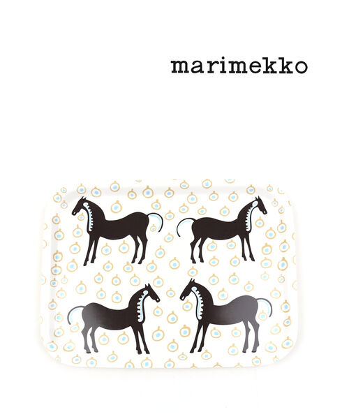 【20%OFF】マリメッコ marimekko トレー ムスタ タンマ MUSTA TAMMA TRAY 27×20CM・52219471101-0062102(レディース)