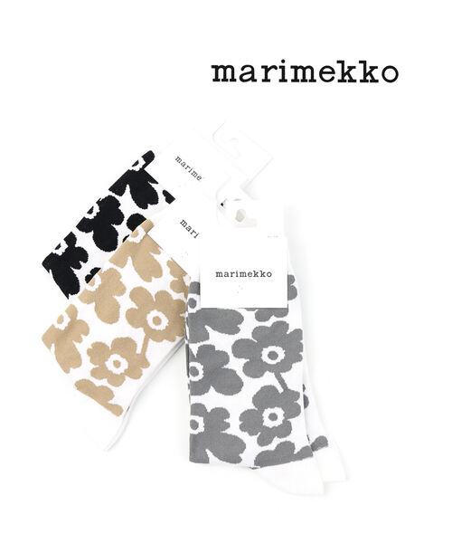 【5/20限定ポイント10倍】マリメッコ marimekko ウニッコ柄 ソックス 靴下 HIENO・52219190595-0062102(メール便可能商品)[M便 3/5](レディース)