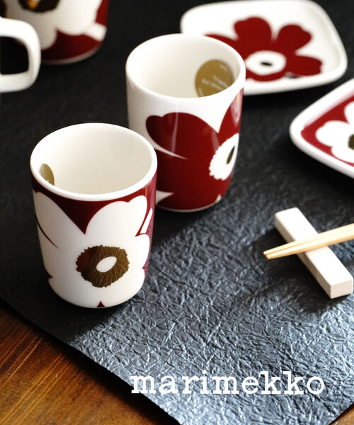 【5/20限定ポイント10倍】マリメッコ marimekko 日本限定 ウニッコ柄 ハンドルなし コーヒーカップ コップ 2個セット JUHLA UNIKKO COFFEE CUP 1.8DL 52219471353-0062102(レディース)(1F-W)