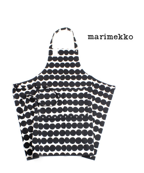 マリメッコ　エプロン 【5/27 1:59までポイント10倍】マリメッコ marimekko コットン ラシマット柄 エプロン RASYMATTO APRON・52209470692-0062101(メール便可能商品)[M便 5/5](レディース)