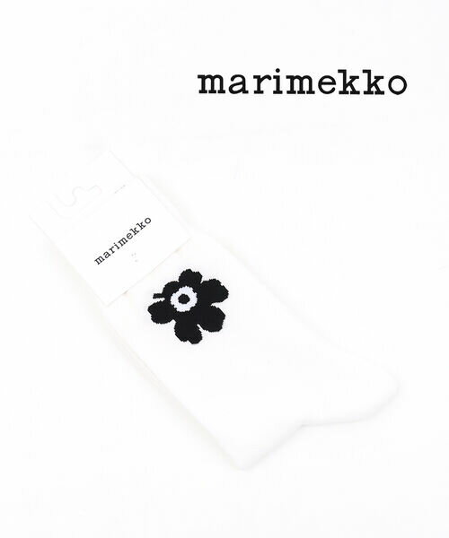 【5/20限定ポイント10倍】マリメッコ marimekko コットン混 ウニッコ柄 ワンポイントソックス 靴下 KASVAA UNIKKO ONE・52229190982-0062301(メール便可能商品)[M便 3/5](レディース)(クーポン対象外)