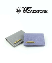 トフ&ロードストーン 革二つ折り財布 レディース トフアンドロードストーン TOFF&LOADSTONE レザー クラック型押し エナメル加工 二つ折り財布 ミニ財布 フォールデッドウォレット ポーセリン Folded wallet porcelain・TLA-437-1472202(レディース)