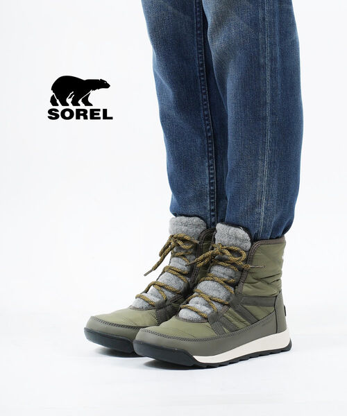 ソレル ブーツ レディース (C-4)(ソレル SOREL) 防水 ショートブーツ スノーブーツ ウィンターブーツ WHITNEY 2 SHORT LACE WP・NL4889-0122202(レディース)