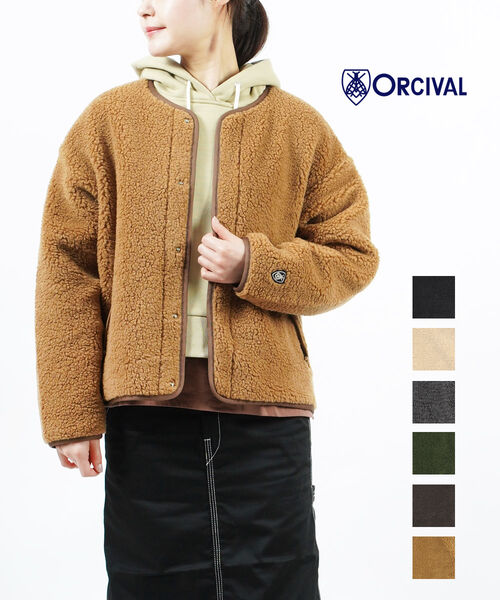 【楽天市場】orcival オーシバル ボアジャケットの通販