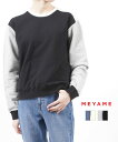  MEYAME Rbg N[lbN zFg[i[ XEFbg vI[o[ COLOR BLOCK SWEAT PULLOVEREMEY-1414-4812201(fB[X)