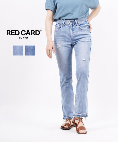 レッドカード トーキョー RED CARD TOKYO コットンストレッチ スリット ストレート デニムパンツ ジーンズ Liberty Slit リバティースリット 12321S01-2942201(レディース)