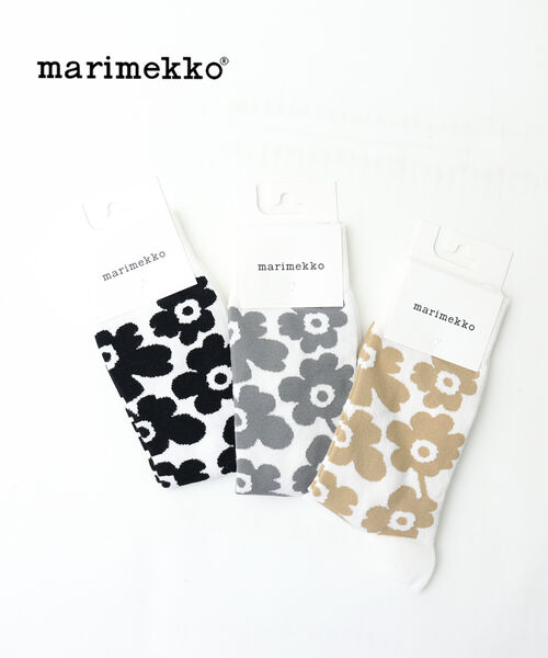 【5/20限定ポイント10倍】マリメッコ marimekko ウニッコ柄 靴下 ソックス KIRMAILLA UNIKKO・52229190980-0062201(メール便可能商品)[M便 3/5](レディース)