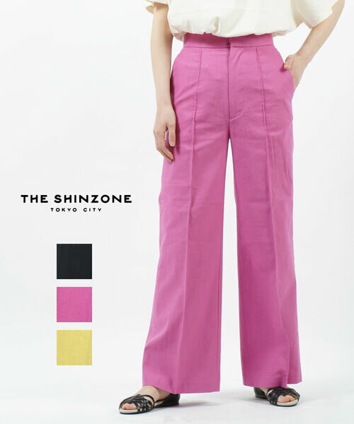 Rakuten - 【4/15限定10%クーポン&ポイント10倍】ザ シンゾーン THE SHINZONE パンツ コモンパンツ フルレングス スラックス ボトムス センタープレス コットンリネン 綿麻 綺麗め・22MMSPA07-4432201(レディース)