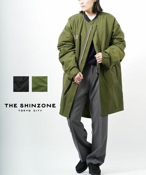 楽天February【5/20限定ポイント10倍】ザ シンゾーン THE SHINZONE コート アウター キルティング ライナー付き 3WAY ノーカラー ミリタリー モッズコート カジュアル おしゃれ・19AMSCO63-4432302（レディース）